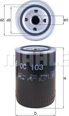 KNECHT OC 103 - Oil Filter autospares.lv