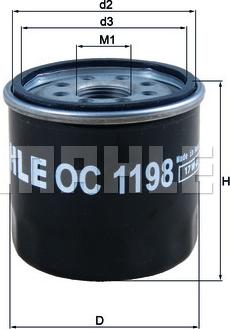 KNECHT OC 1198 - Oil Filter autospares.lv