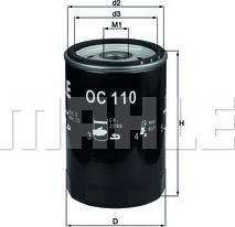 KNECHT OC 110 OF - Oil Filter autospares.lv