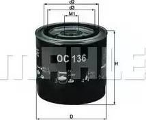 KNECHT OC136 - Oil Filter autospares.lv