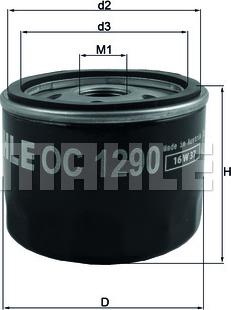 KNECHT OC 1290 - Oil Filter autospares.lv