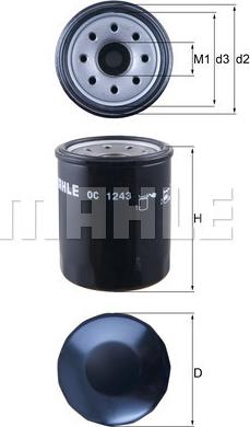 KNECHT OC 1243 - Oil Filter autospares.lv