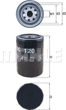 KNECHT OC 120 - Oil Filter autospares.lv