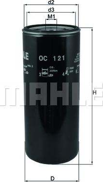 KNECHT OC 121 - Oil Filter autospares.lv