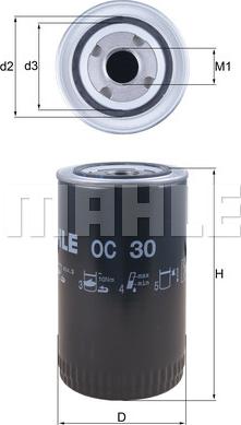 KNECHT OC 30 - Oil Filter autospares.lv