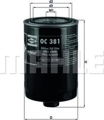 KNECHT OC 381 - Oil Filter autospares.lv