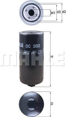 KNECHT OC 382 - Oil Filter autospares.lv