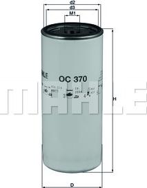 KNECHT OC 370 - Oil Filter autospares.lv