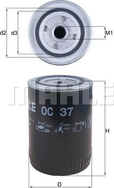 KNECHT OC 37 - Oil Filter autospares.lv