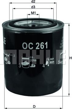 KNECHT OC 261 - Oil Filter autospares.lv