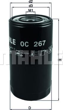 KNECHT OC 267 - Oil Filter autospares.lv