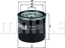 KNECHT OC 215 - Oil Filter autospares.lv