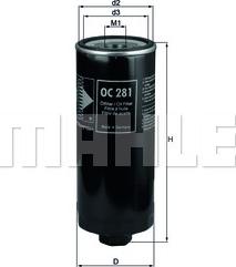 KNECHT OC 281 - Oil Filter autospares.lv