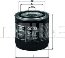 KNECHT OC 28 - Oil Filter autospares.lv