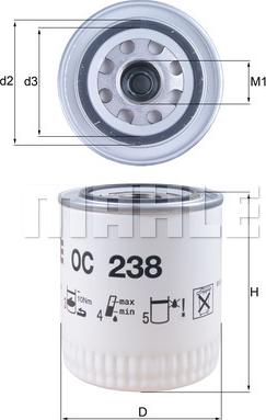 KNECHT OC 238 - Oil Filter autospares.lv