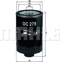KNECHT OC 279 - Oil Filter autospares.lv