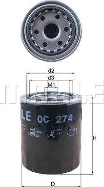KNECHT OC 274 - Oil Filter autospares.lv