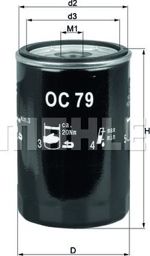 KNECHT OC 79 - Oil Filter autospares.lv