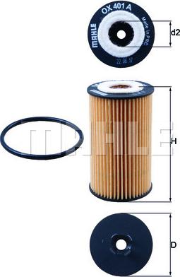 KNECHT OX401DA - Oil Filter autospares.lv