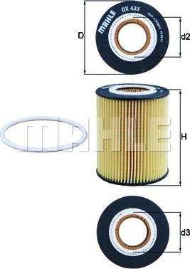 KNECHT OX 433D - Oil Filter autospares.lv