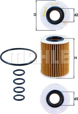 KNECHT OX 437D - Oil Filter autospares.lv