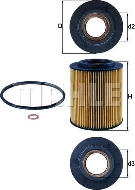 KNECHT OX 154/1D - Oil Filter autospares.lv