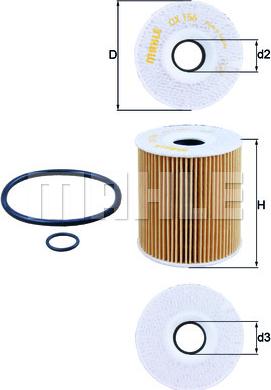 KNECHT OX 156D1 - Oil Filter autospares.lv