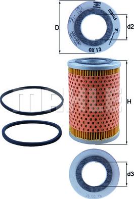 KNECHT OX 13D - Oil Filter autospares.lv