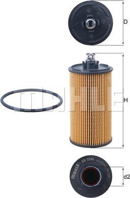 KNECHT OX 1245D - Oil Filter autospares.lv