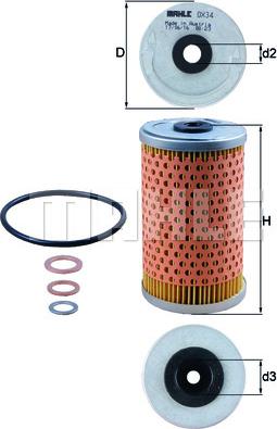 KNECHT OX 34D - Oil Filter autospares.lv