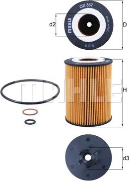 KNECHT OX 367D - Oil Filter autospares.lv