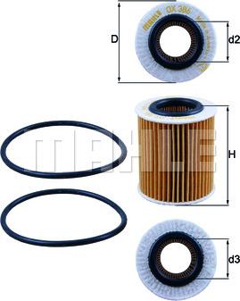 KNECHT OX 386D - Oil Filter autospares.lv