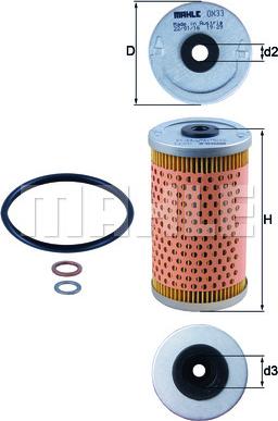 KNECHT OX 33D - Oil Filter autospares.lv