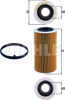 KNECHT OX 379D - Oil Filter autospares.lv