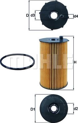 KNECHT OX 205/2D - Oil Filter autospares.lv