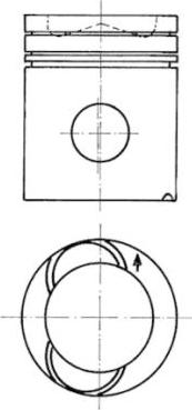 Kolbenschmidt 91268961 - Repair Set, piston / sleeve autospares.lv