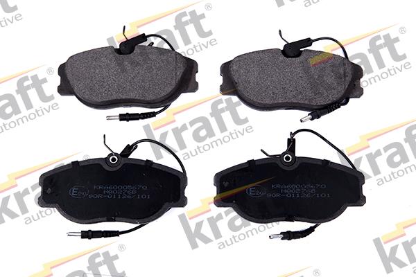 KRAFT AUTOMOTIVE 6005670 - Brake Pad Set, disc brake autospares.lv