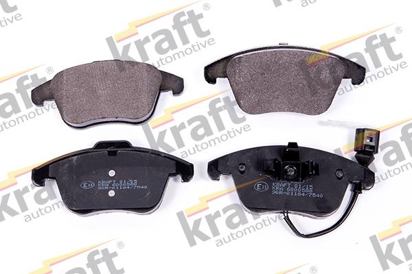 KRAFT AUTOMOTIVE 6000588 - Brake Pad Set, disc brake autospares.lv