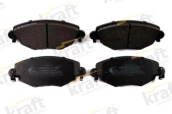 KRAFT AUTOMOTIVE 6002175 - Brake Pad Set, disc brake autospares.lv