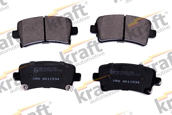 KRAFT AUTOMOTIVE 6011534 - Brake Pad Set, disc brake autospares.lv