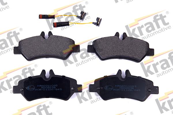 KRAFT AUTOMOTIVE 6011093 - Brake Pad Set, disc brake autospares.lv