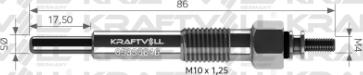 KRAFTVOLL GERMANY 05030046 - Glow Plug autospares.lv