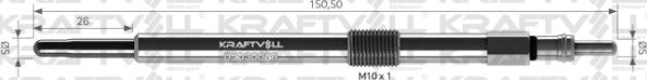 KRAFTVOLL GERMANY 05030088 - Glow Plug autospares.lv