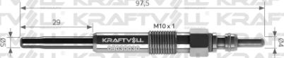 KRAFTVOLL GERMANY 05030030 - Glow Plug autospares.lv