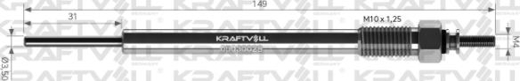 KRAFTVOLL GERMANY 05030029 - Glow Plug autospares.lv