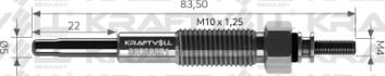 KRAFTVOLL GERMANY 05030021 - Glow Plug autospares.lv