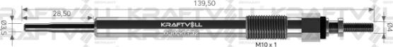 KRAFTVOLL GERMANY 05030152 - Glow Plug autospares.lv