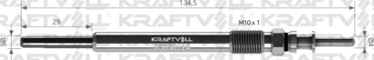 KRAFTVOLL GERMANY 05030124 - Glow Plug autospares.lv