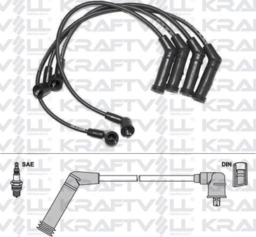 KRAFTVOLL GERMANY 05070194 - Ignition Cable Kit autospares.lv