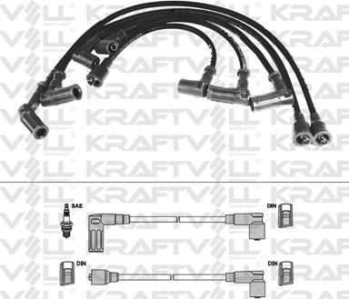 KRAFTVOLL GERMANY 05070190 - Ignition Cable Kit autospares.lv